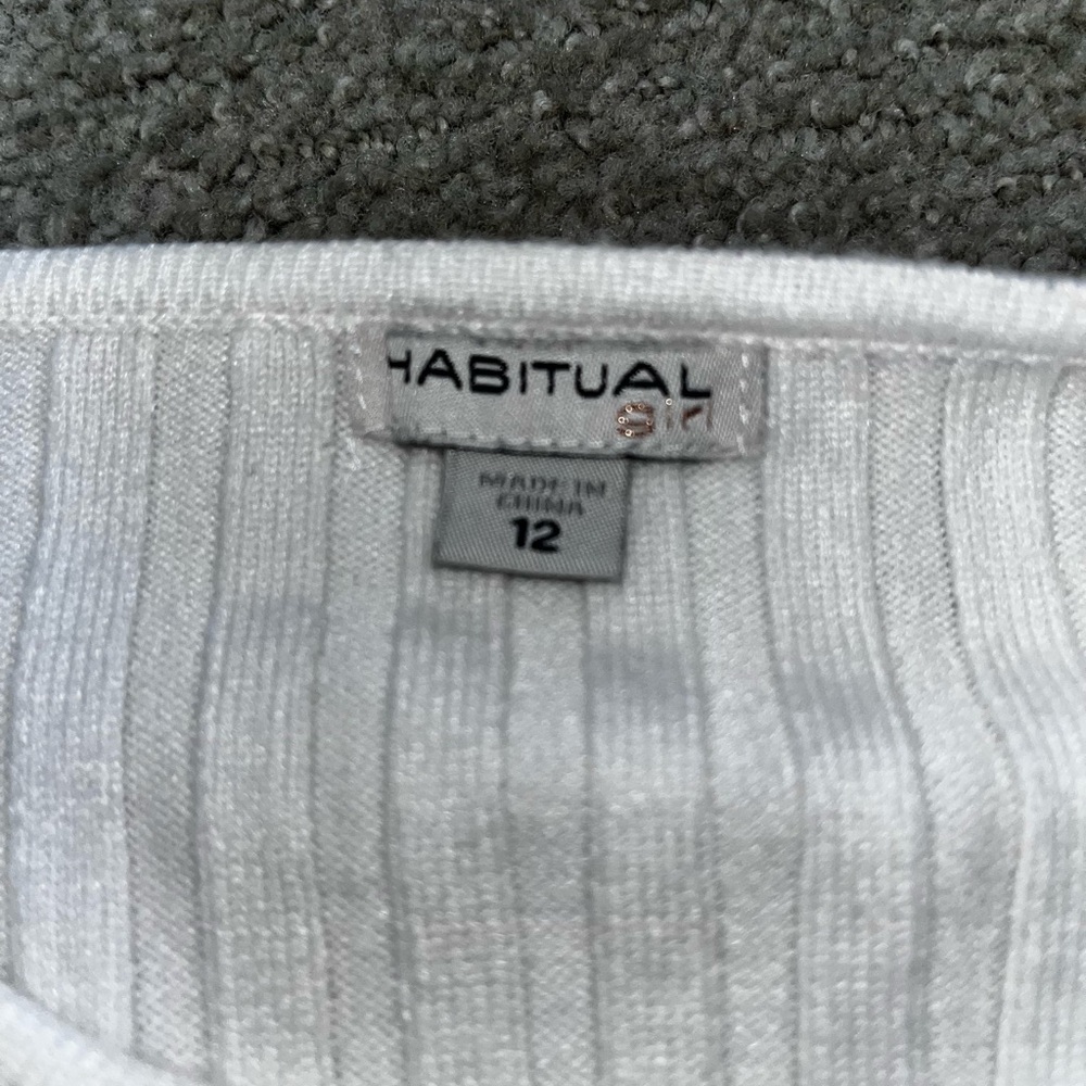 Habitual Cream Ribbed Kids Sweater - Picture 5 of 7